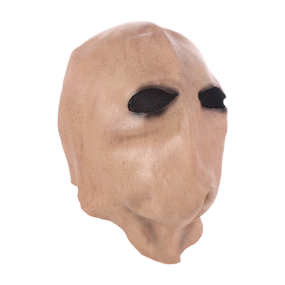 Latex Alien Mask Realistic - 顔のない男 ハロウィン スレンダーマンマスク ドレスアップ 無毒 エイリアン