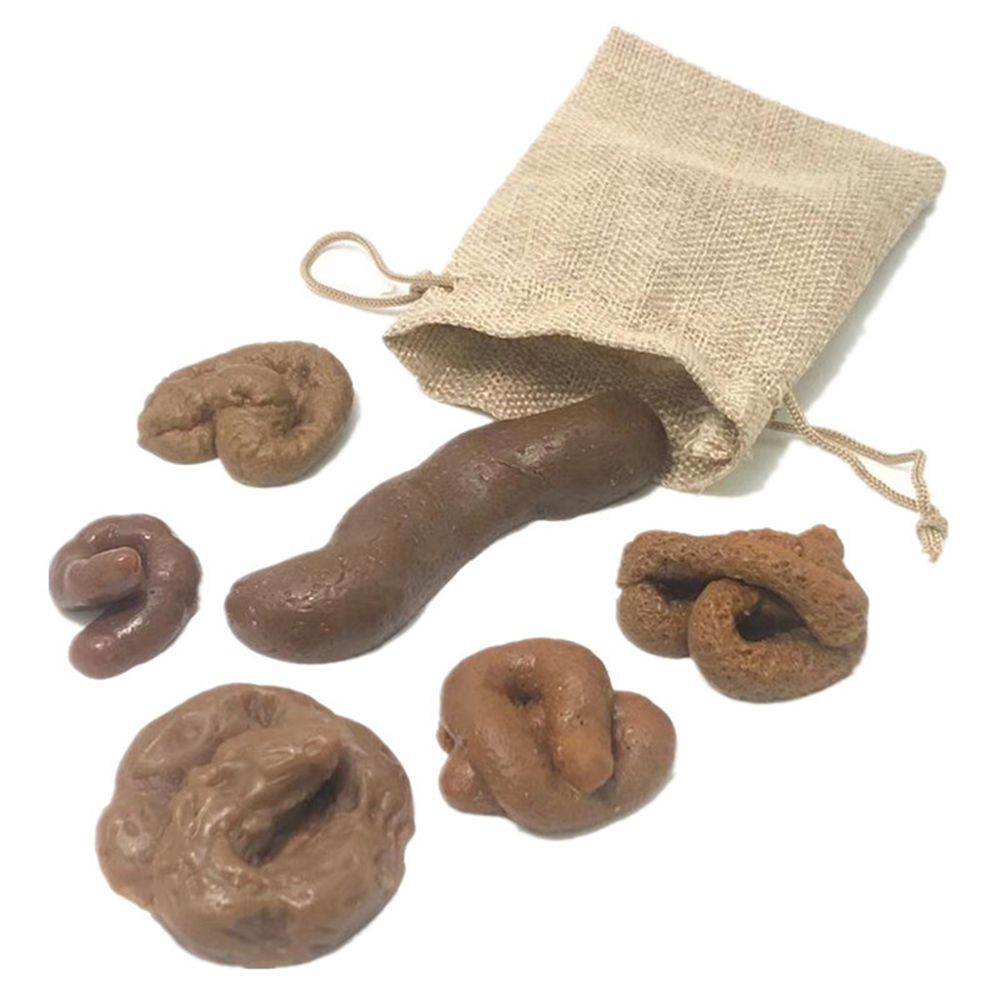 Fake Poop Gag Gift - 6 個ジョークガジェットスクイッシュ愚者の休日トリッキーおもちゃいたずら偽うんちリアルなたわごとギフト面白いおもちゃ