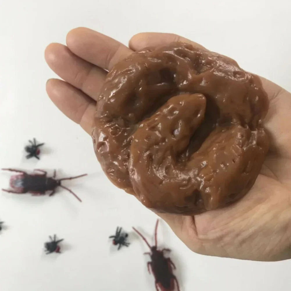 Fake Poop Gag Gift - 偽の犬のうんちリアルなうんちソフト TPR バッグ付き 6 ピース/セットギャグジョーク非毒性パーティーギフトおもちゃいたずら模擬スツール