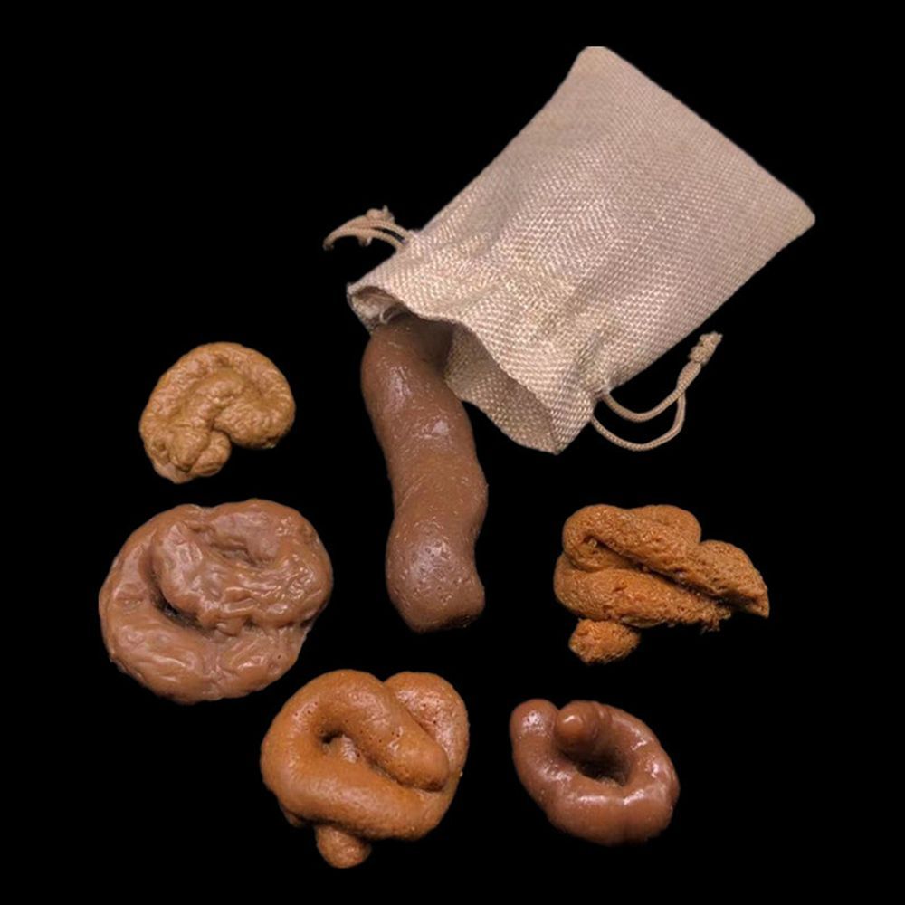 Fake Poop Gag Gift - 6個入り ジョークトリックガジェット スクイッシュ アンチストレス フェイクうんち いたずら
