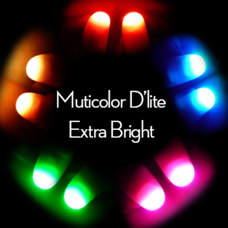 Thumb Tip Magic Trick Set - スーパー LED ライト サムチップ 7 色マジックトリック