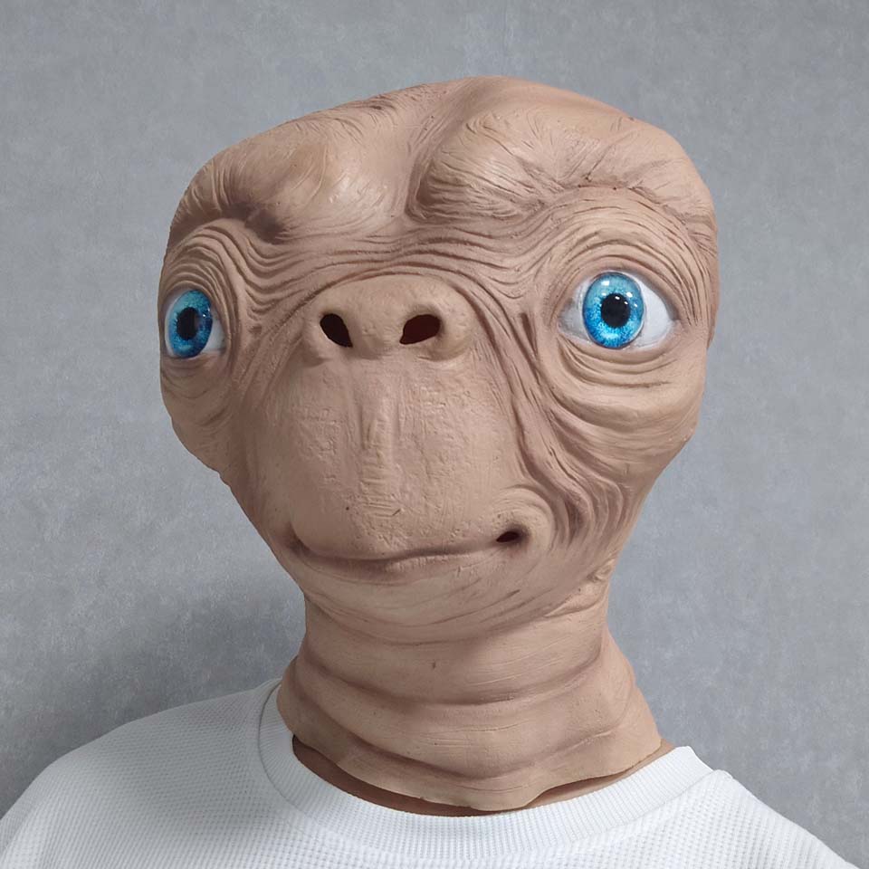 リアルなETエイリアンラテックスマスク ハロウィンカーニバル - Latex Alien Mask Realistic のレビューと価格