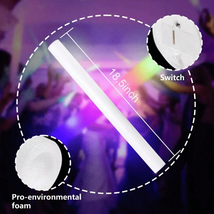 CamelParty 100個入りフォームグロースティック  - Flashing Led Foam Sticks Party のレビューと価格