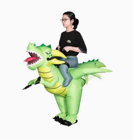 大人用ハロウィンインフレータブルドラゴンライダーコスプレコス - Inflatable Dinosaur Costume Adult のレビューと価格