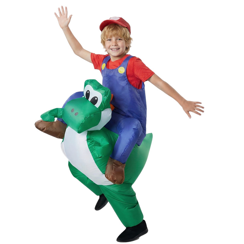 パーティー パフォーマンス コスチューム 大人 子供 配管工 - Inflatable Dinosaur Costume Adult のレビューと価格
