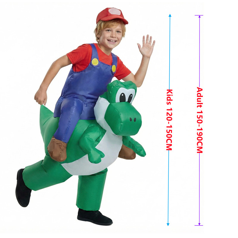 パーティー パフォーマンス コスチューム 大人 子供 配管工 - Inflatable Dinosaur Costume Adult のレビューと価格