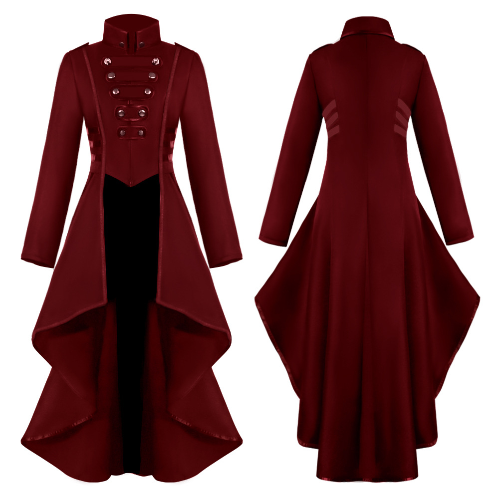 ゴシック海賊ドレスハロウィンコスチューム女性ヴィンテージガウ - Medieval Renaissance Dress Women のレビューと価格