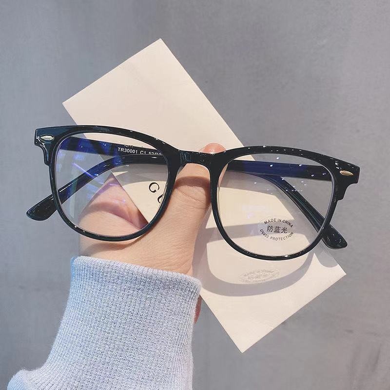 メガネ超軽量レトロ透明フレーム無地男性女性抗青色光メガネパー - Glow In The Dark Party Glasses のレビューと価格