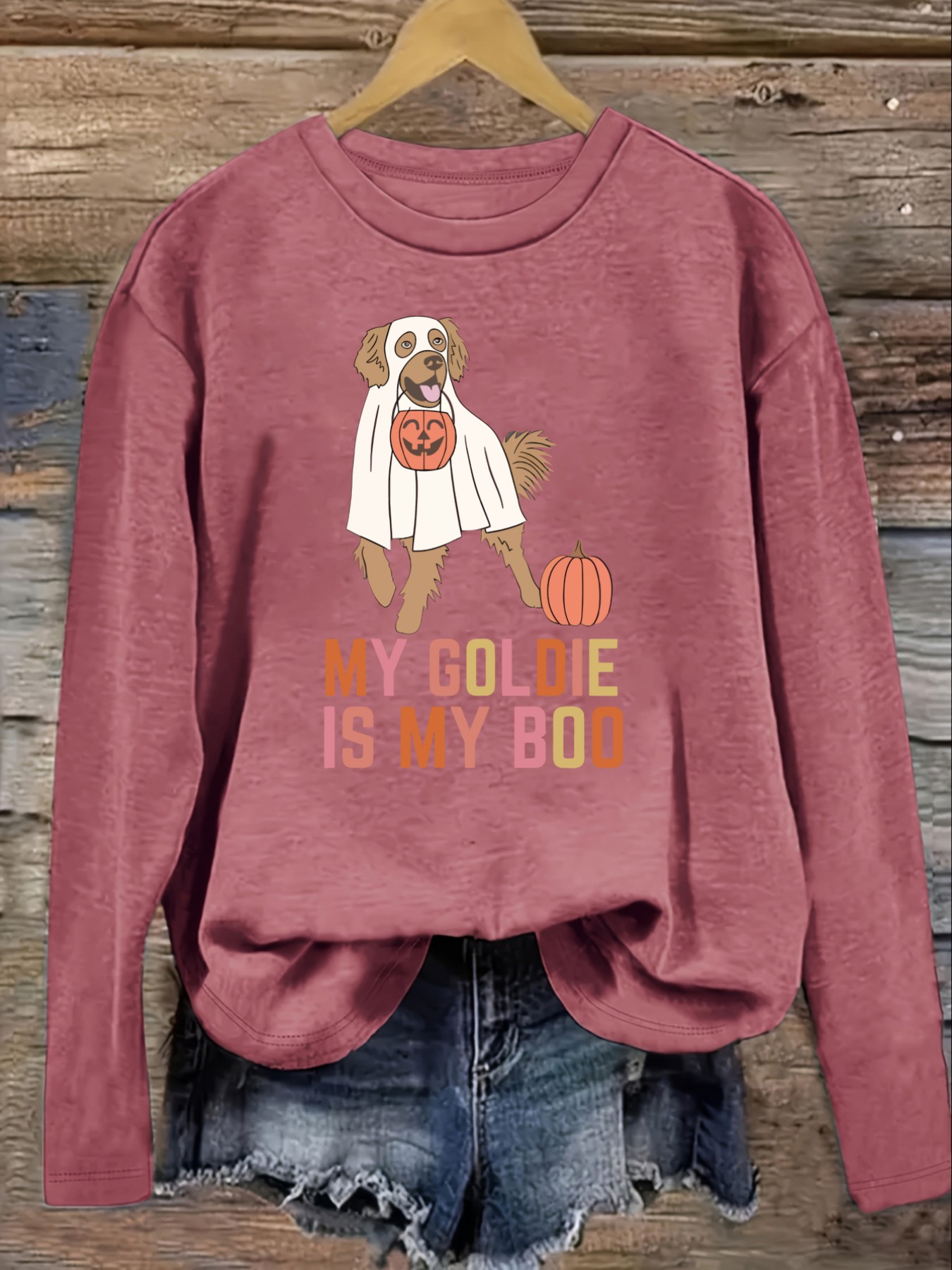 レディースカジュアル長袖クルーネックTシャツ「My Gold - Costumes のレビューと価格