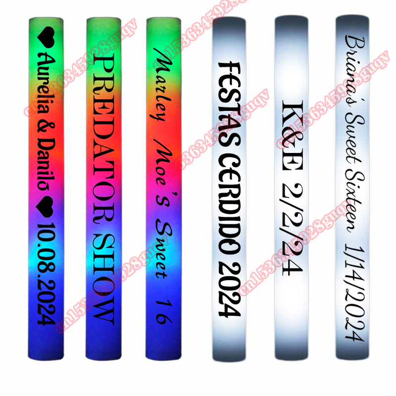 LEDフォームスティック,点滅効果,白色光,目新し,夜に輝く - Flashing Led Foam Sticks Party のレビューと価格