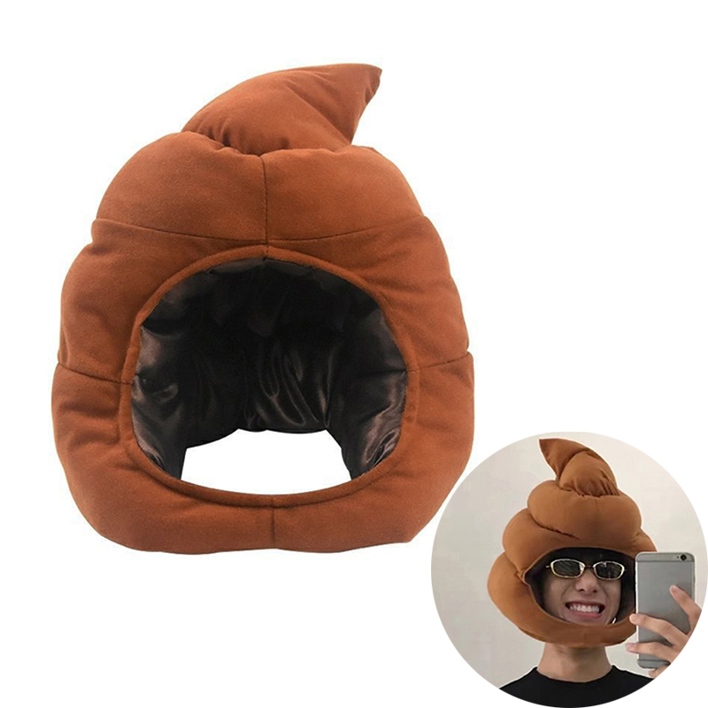 かわいいクマの形のぬいぐるみの帽子、おもちゃ、面白い偽のポッ - Fake Poop Gag Gift のレビューと価格