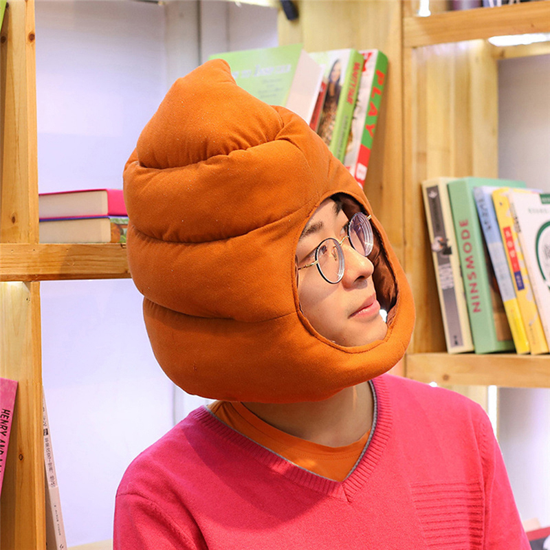 かわいいクマの形のぬいぐるみの帽子、おもちゃ、面白い偽のポッ - Fake Poop Gag Gift のレビューと価格