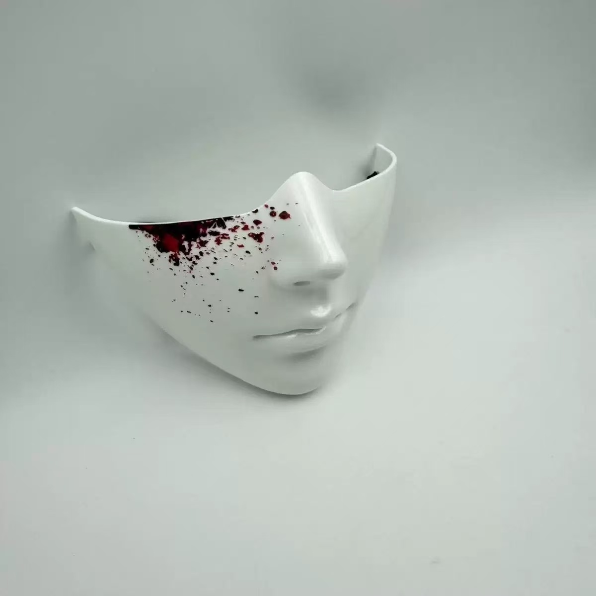 ハーフフェイス人間マスクスムーズフェイシャルマスクハロウィン - Led Purge Mask Halloween のレビューと価格