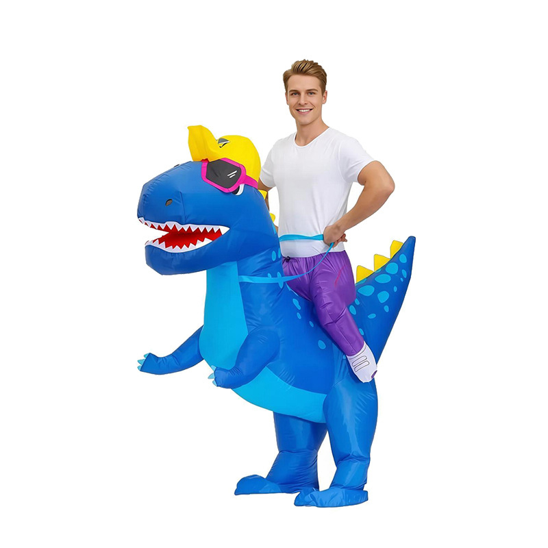 大人用ユニコーン恐竜ウサギインフレータブルコスチューム動物ロ - Inflatable Dinosaur Costume Adult のレビューと価格