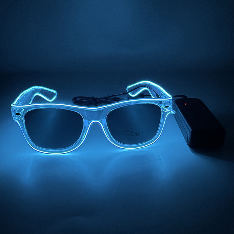 新しい Led メガネライトレイブパーティー光るメガネ Le - Glow In The Dark Party Glasses のレビューと価格