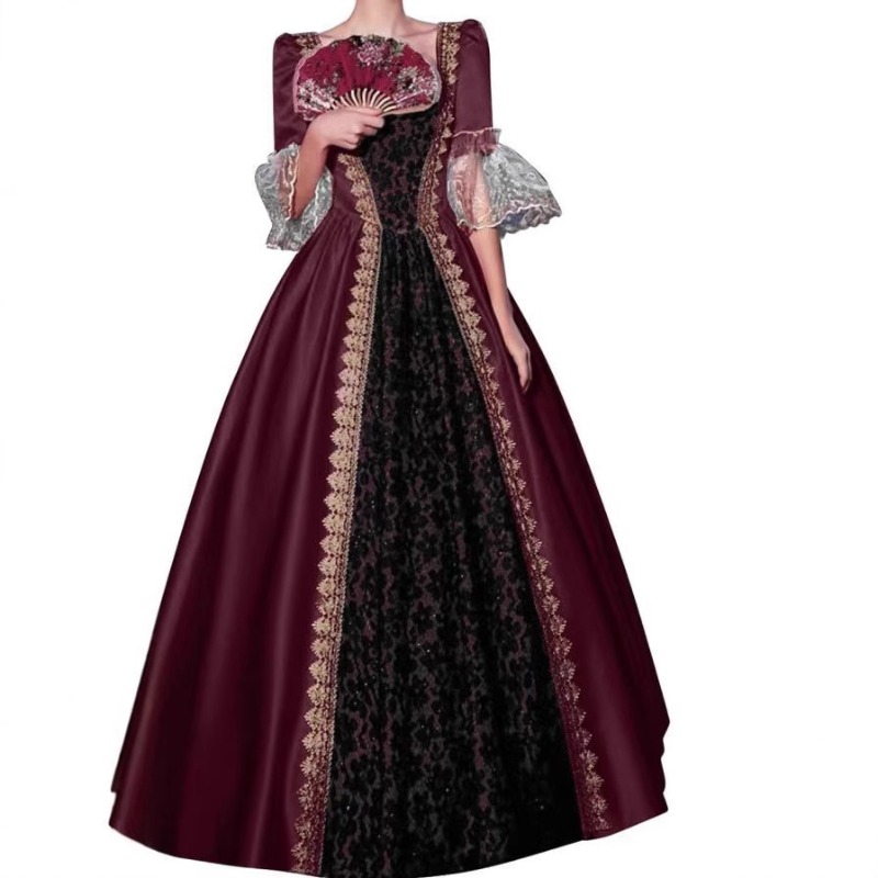S-5XL 女性用 新中世ルネサンス ヴィクトリア朝 宮廷ド - Costumes のレビューと価格