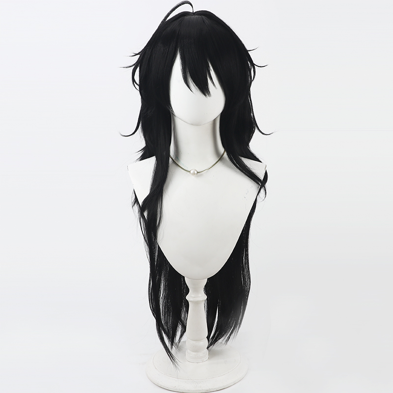 桐ヶ原蓮 コスプレウィッグ Vtuber 黒ロング人工毛 耐 - Anime Cosplay Wig Heat Resistant のレビューと価格