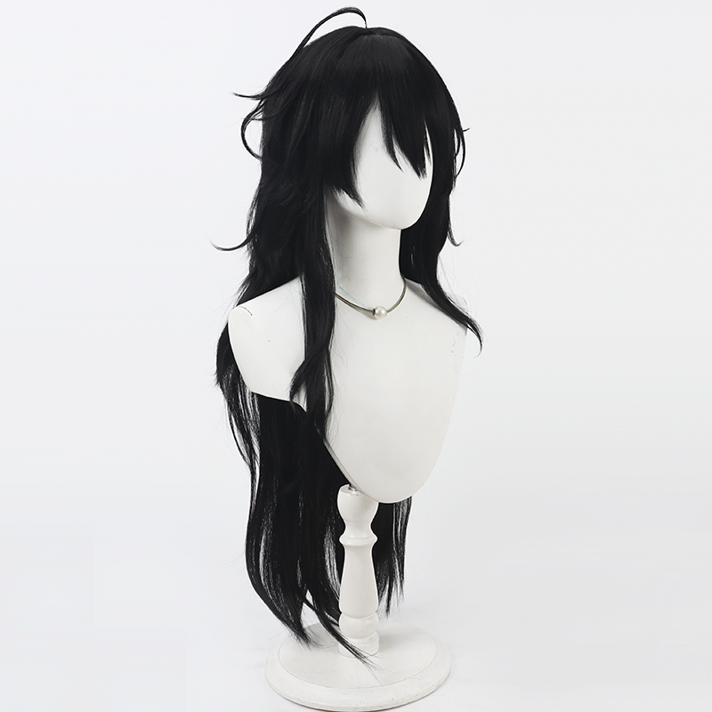 桐ヶ原蓮 コスプレウィッグ Vtuber 黒ロング人工毛 耐 - Anime Cosplay Wig Heat Resistant のレビューと価格