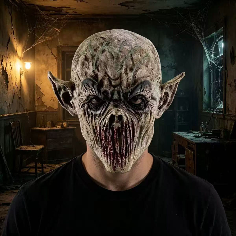 ハロウィン 怖いモンスターマスク リアルなラテックス製 エイ - Latex Alien Mask Realistic のレビューと価格