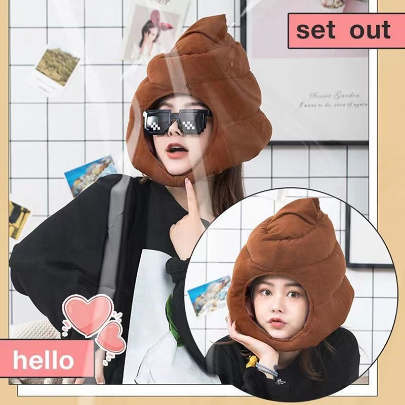 クリエイティブで可愛いうんち型ぬいぐるみ帽子、面白い偽うんち - Fake Poop Gag Gift のレビューと価格