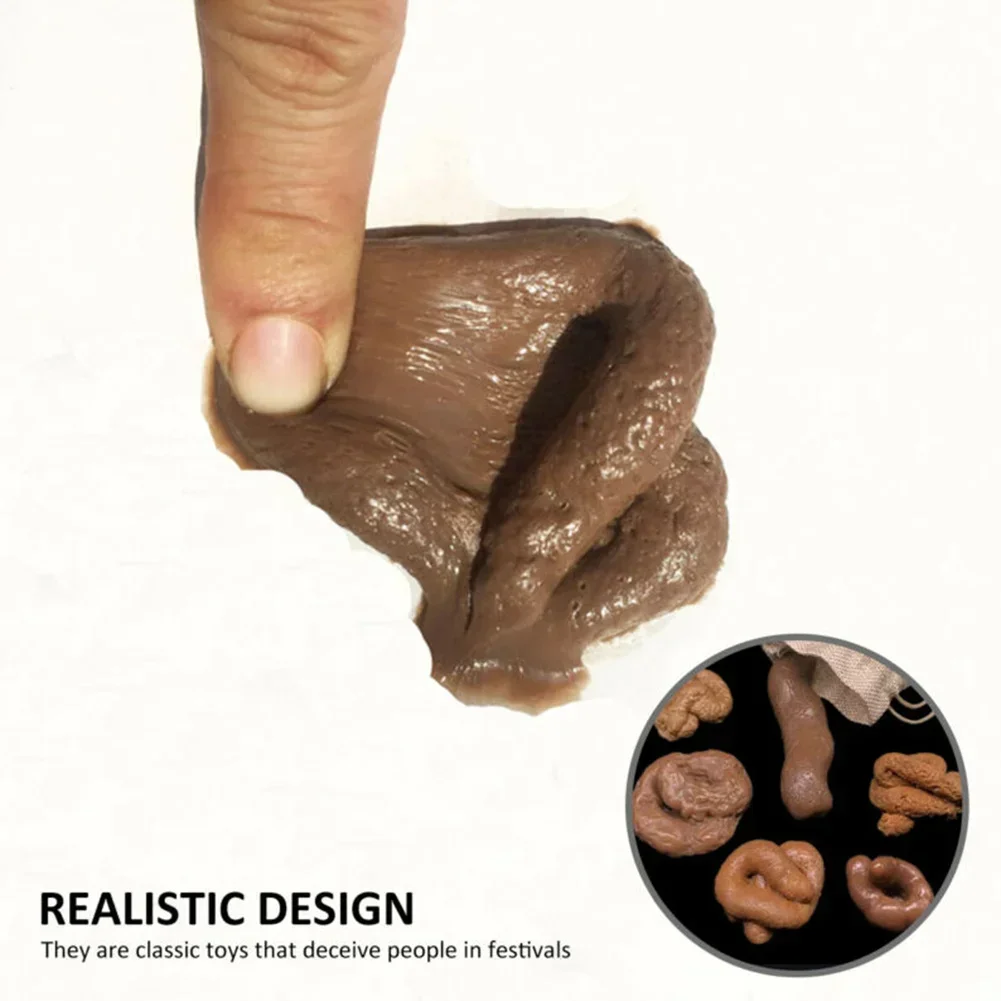 偽の犬のうんちリアルなうんちソフト TPR バッグ付き 6  - Fake Poop Gag Gift のレビューと価格