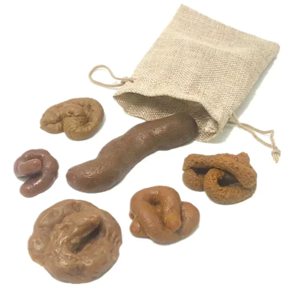 偽の犬のうんちリアルなうんちソフト TPR バッグ付き 6  - Fake Poop Gag Gift のレビューと価格