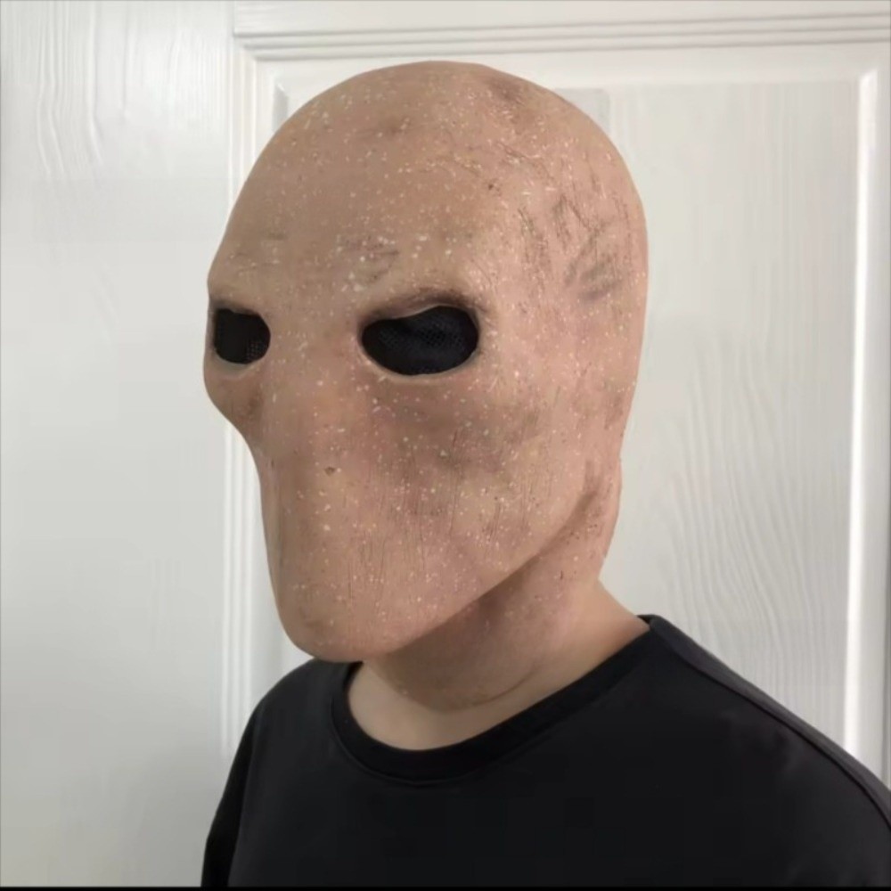 フェイスレスマン ハロウィン スレンダーマンマスク 非毒性  - Latex Alien Mask Realistic のレビューと価格