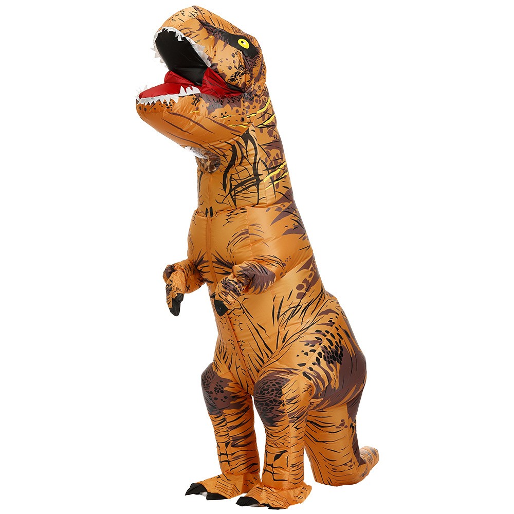 大人用恐竜キャラクターコスチューム、インフレータブルコスチュ - Inflatable Dinosaur Costume Adult のレビューと価格