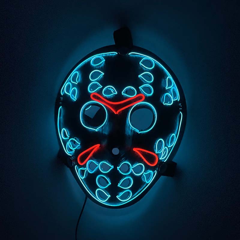 2023 ライトアップパージマスク LED マスク怖いハロウ - Led Purge Mask Halloween のレビューと価格