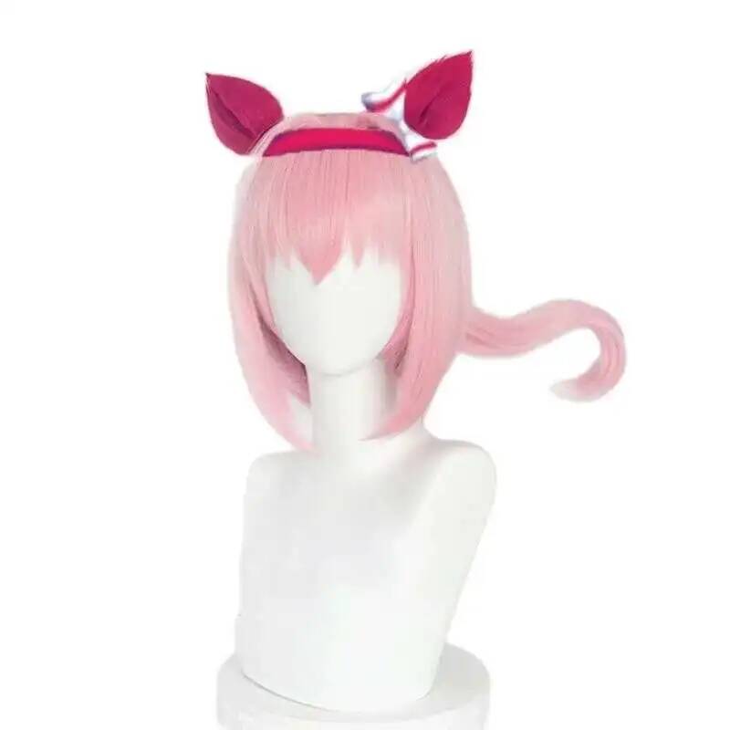 ウマ娘 ハルウララ コスプレウィッグ ウマ娘 プリティーダー - Anime Cosplay Wig Heat Resistant のレビューと価格