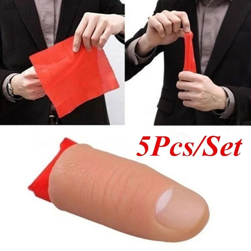 5個/セット 偽物 ソフトサムチップ 指クローズアップ ステ - Thumb Tip Magic Trick Set のレビューと価格