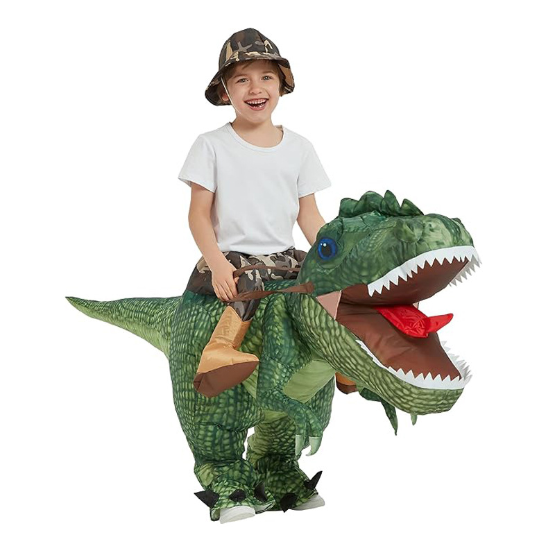 最新の売れ筋商品、空気注入式のティラノサウルスレックスの着ぐ - Inflatable Dinosaur Costume Adult のレビューと価格