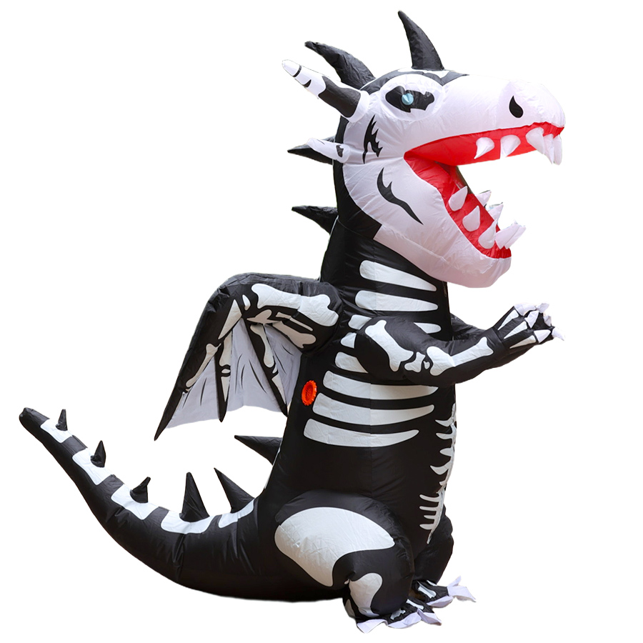 ハロウィン インフレータブル恐竜 大人用コスプレ衣装 ゴース - Inflatable Dinosaur Costume Adult のレビューと価格